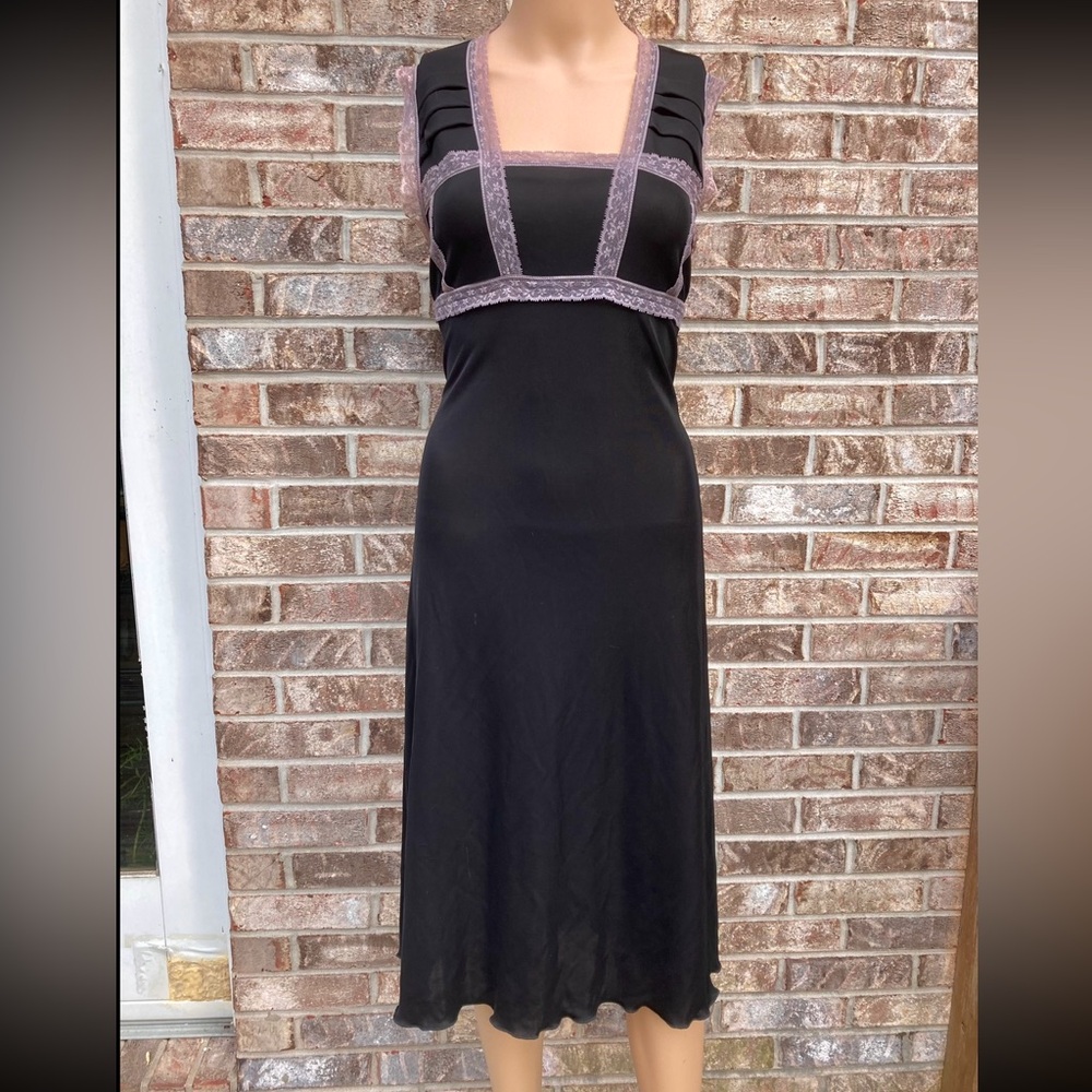 Black Lace Grecian Dress